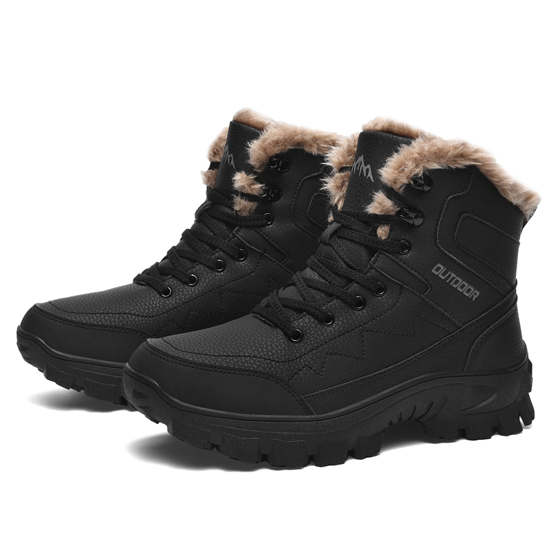 马丁靴男款时尚透气英伦高帮防滑耐磨登山靴